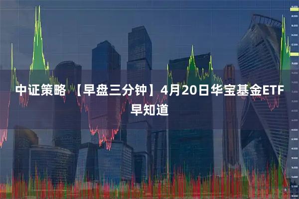 中证策略 【早盘三分钟】4月20日华宝基金ETF早知道