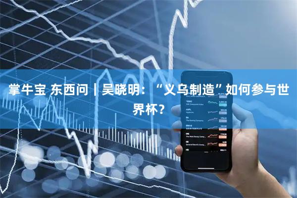 掌牛宝 东西问｜吴晓明：“义乌制造”如何参与世界杯？